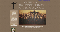 Desktop Screenshot of capuchinsupport.org