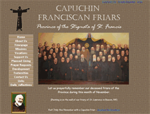 Tablet Screenshot of capuchinsupport.org